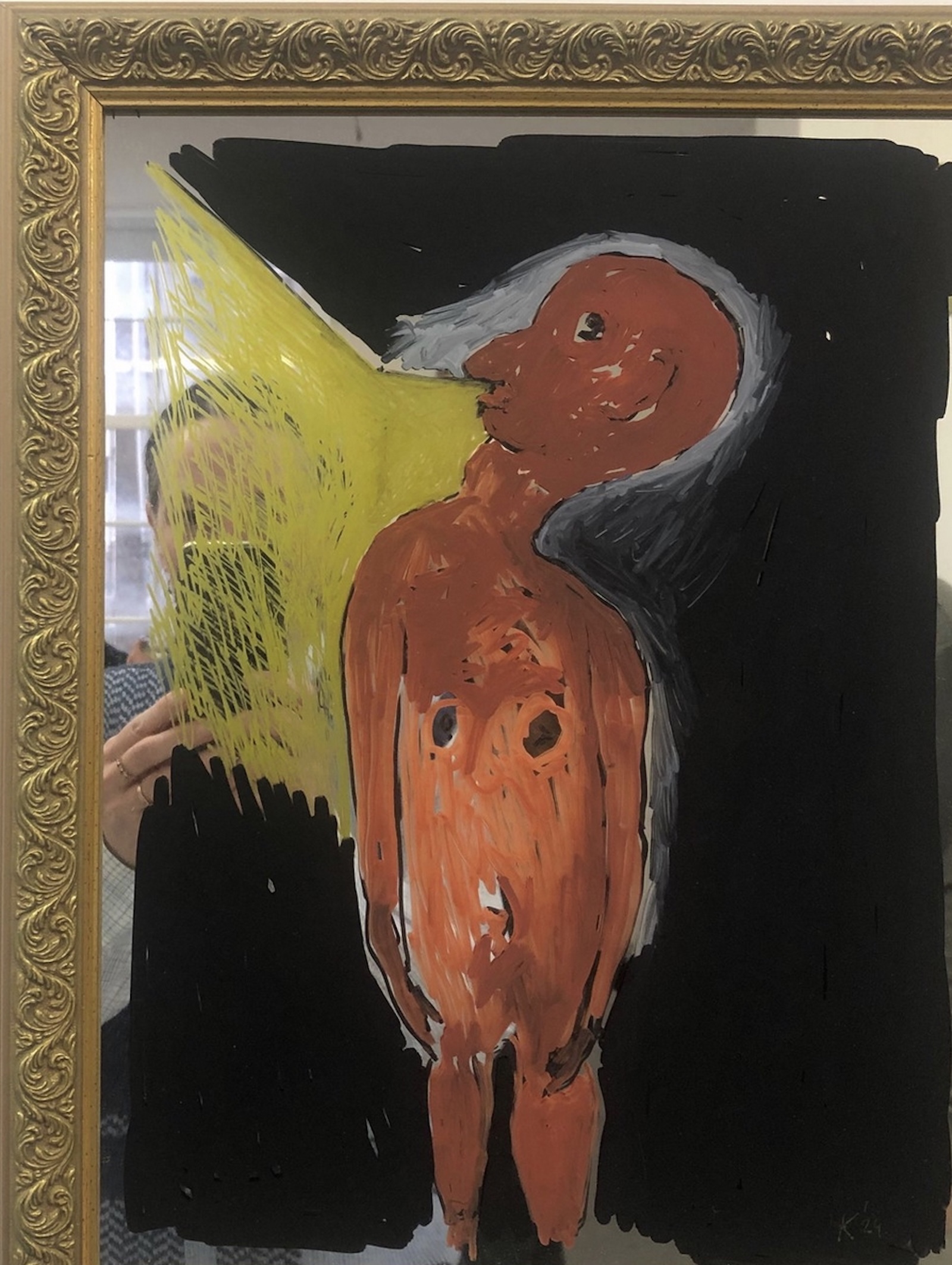 Zelfportret in kunstwerk - Hans Kuijs - Wat gebeurt er nu... - 2024